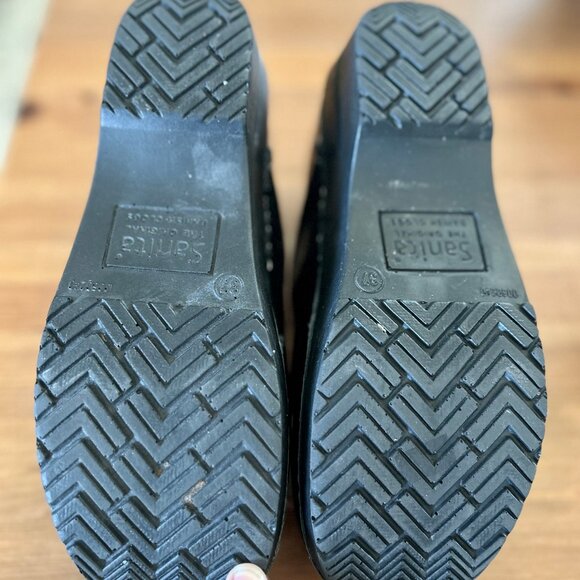 Sanita Pro Cabrio Leather Clogs Womens Black Sz 37 - Great for Nursing and Work - Picture 9 of 9